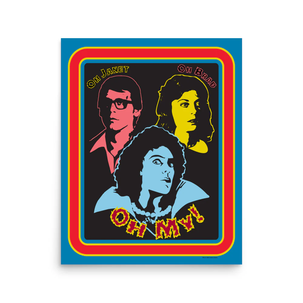 The Rocky Horror Picture Show Frank, Brad and Janet Poster