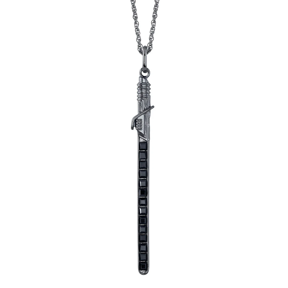 Star Wars x RockLove Darksaber Crystal Lightsaber Necklace