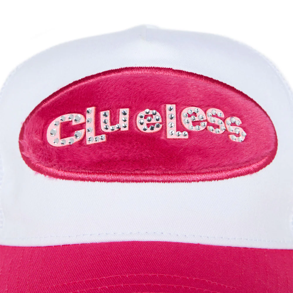 Clueless Jeweled Fuzzy Logo Trucker Hat by Samii Ryan