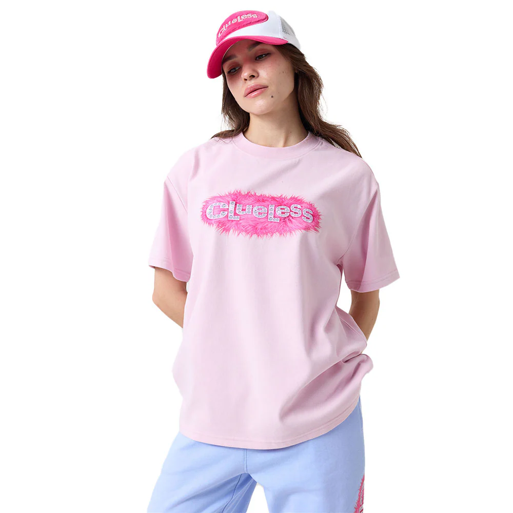 Clueless Jeweled Fuzzy Logo Trucker Hat by Samii Ryan